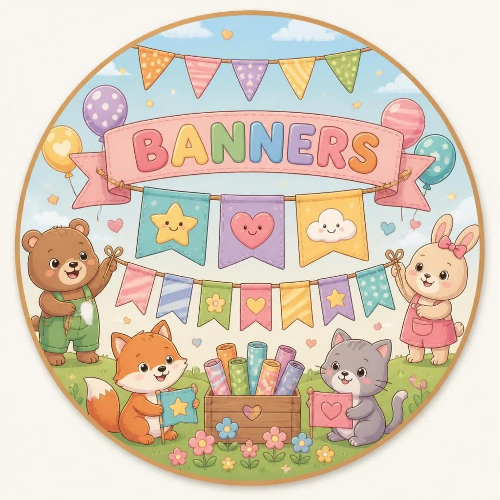 Banners coloring pages