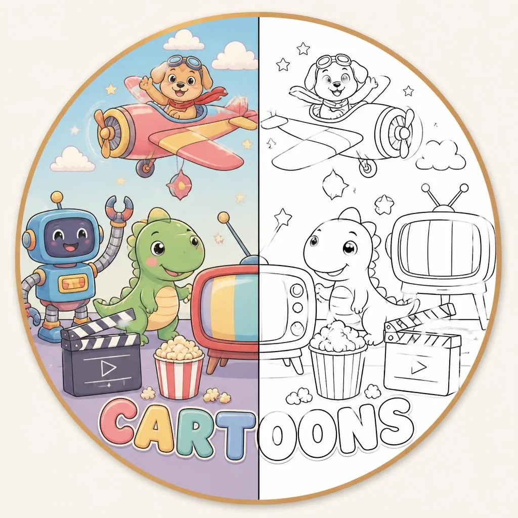 Cartoons coloring pages