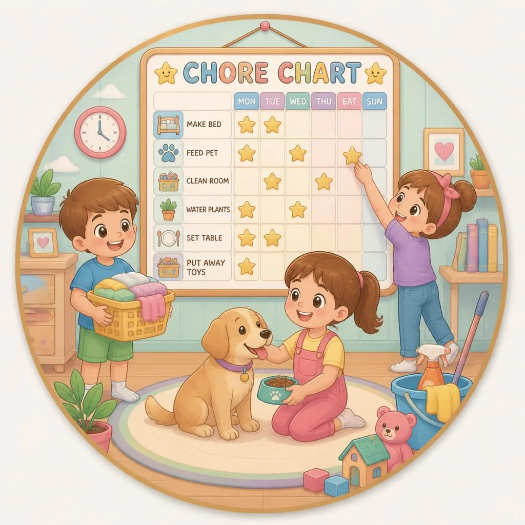 Chore Chart coloring pages