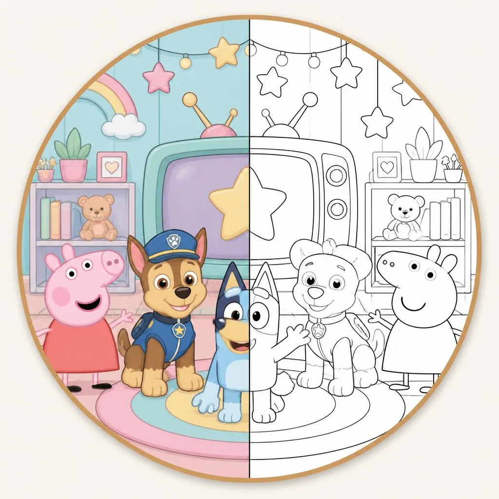 Kids TV Shows coloring pages