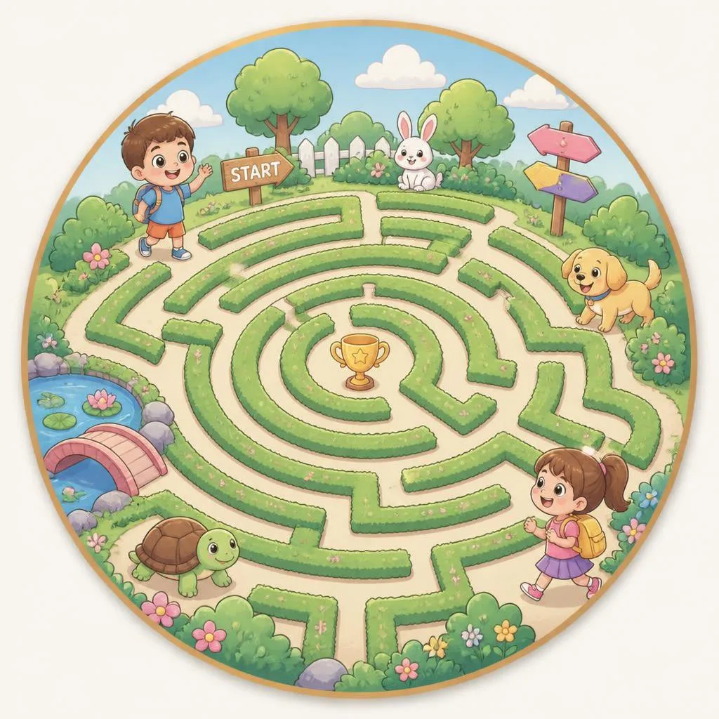 Mazes coloring pages
