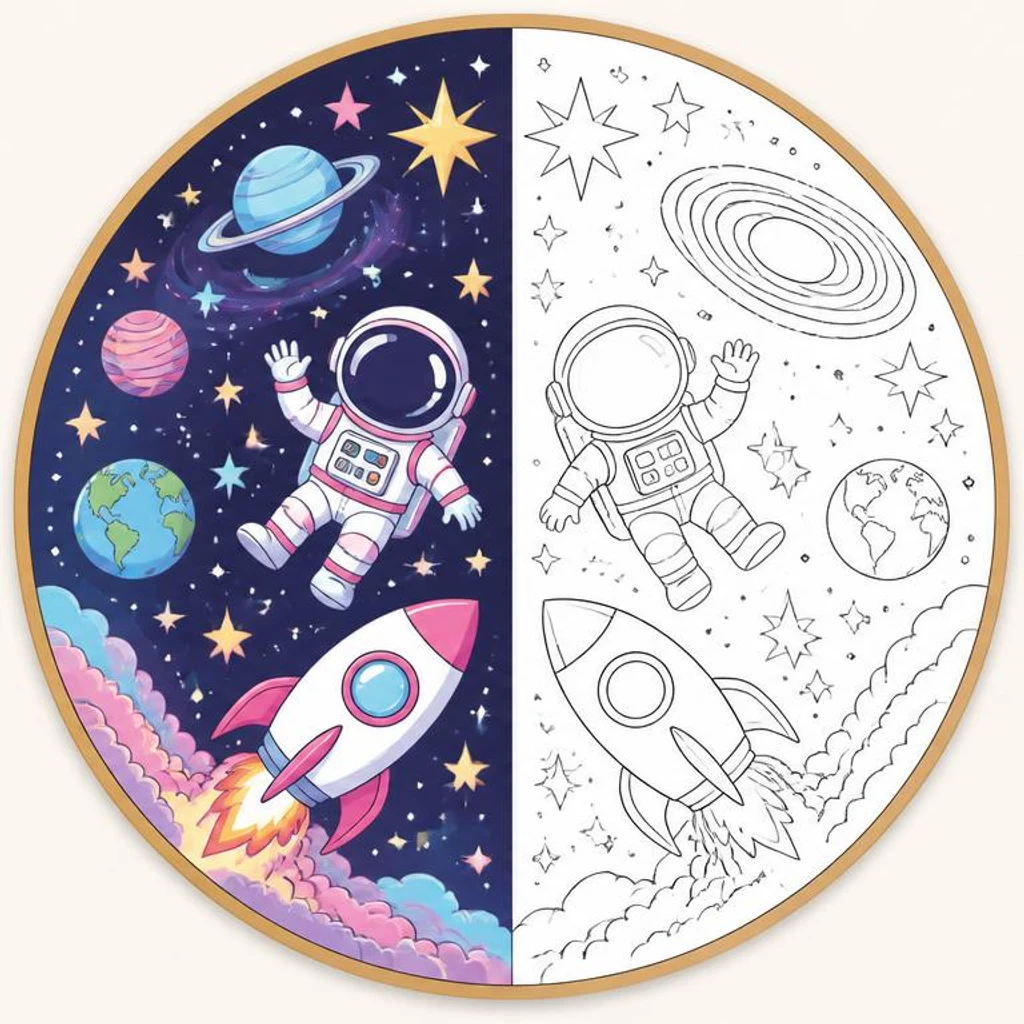 Solar System coloring pages