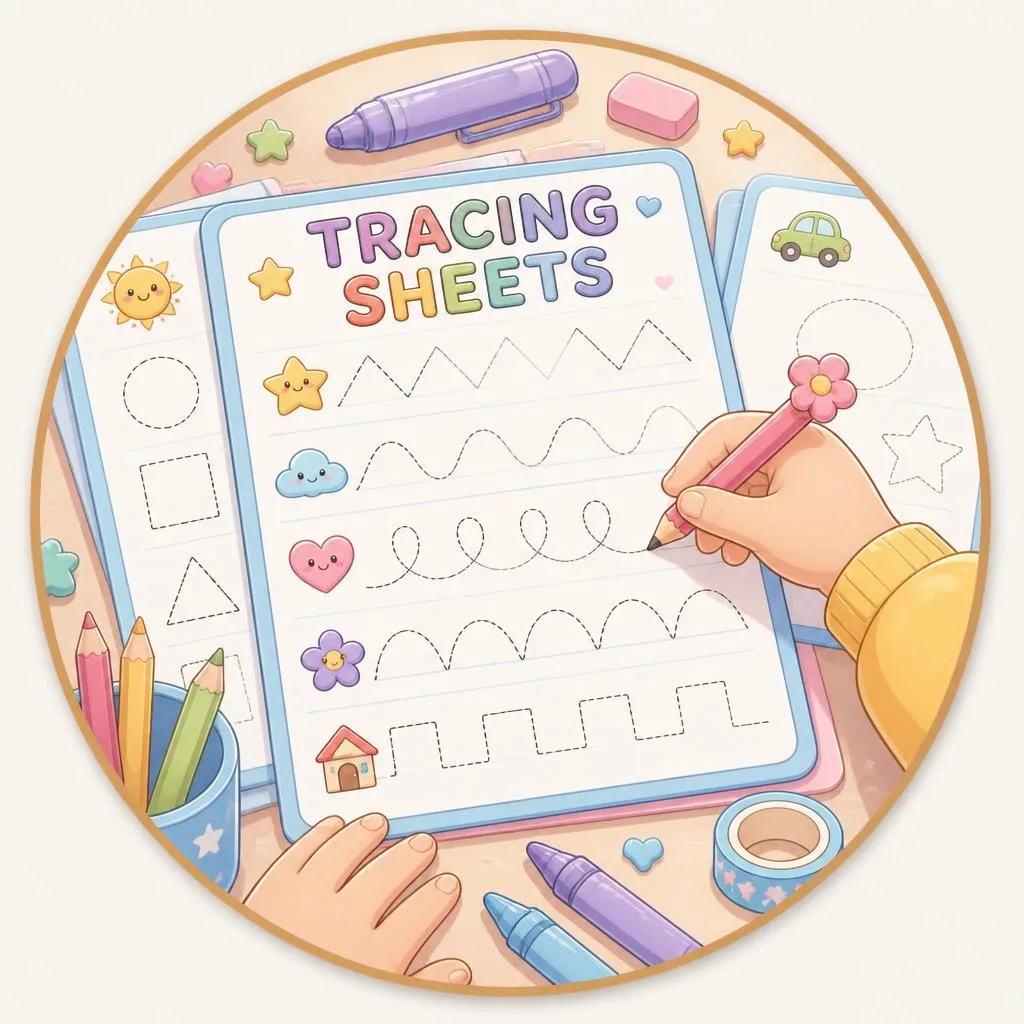Tracing Sheets coloring pages