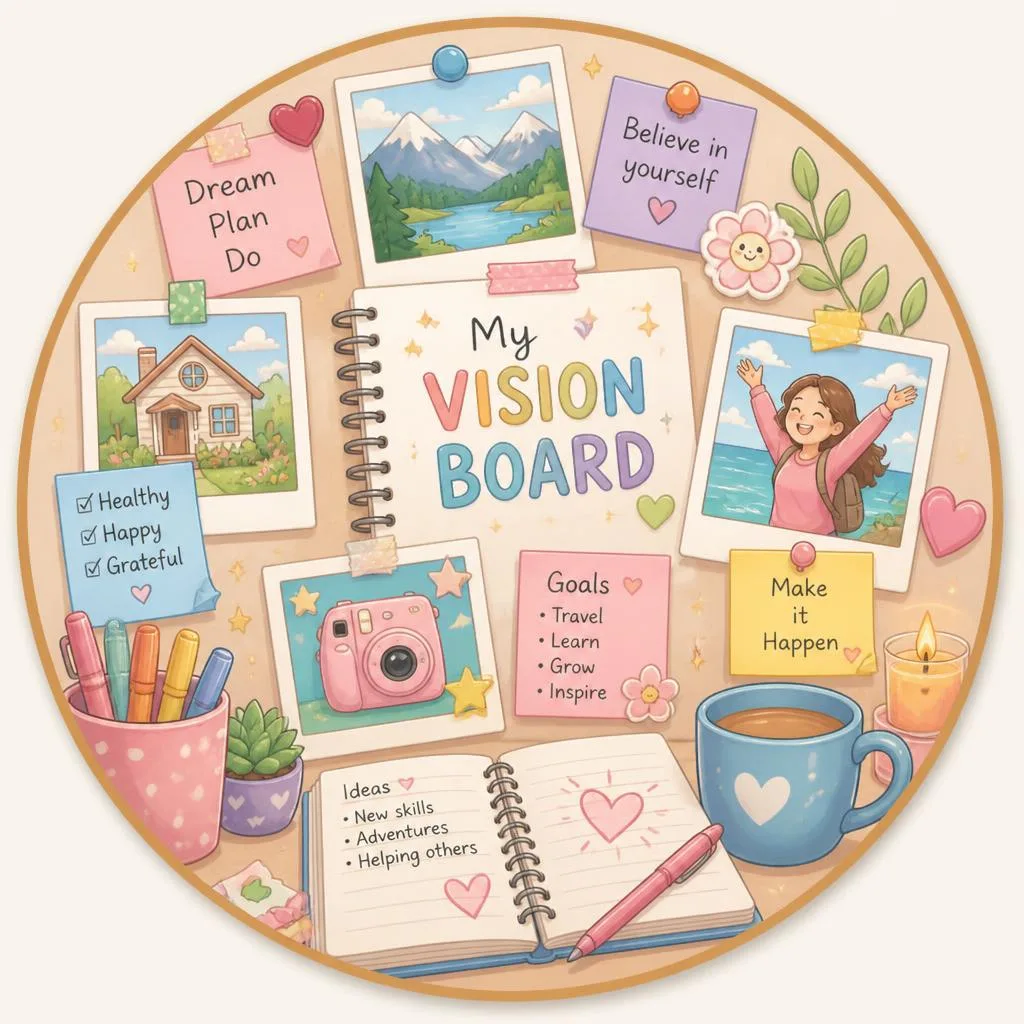 Vision Board coloring pages